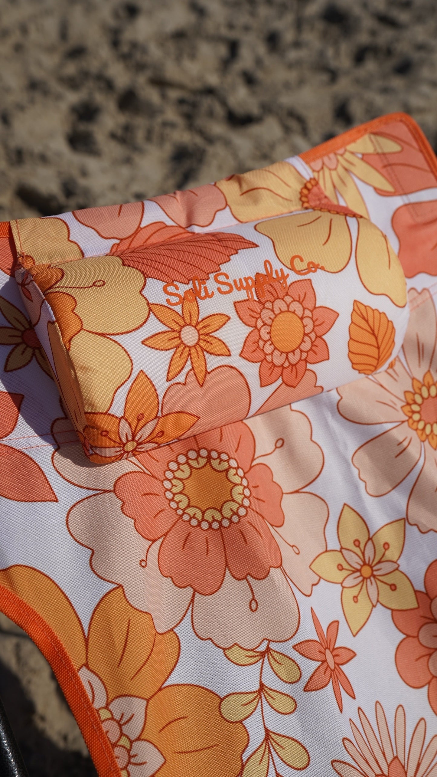 Boho Floral Soli Camp Chair