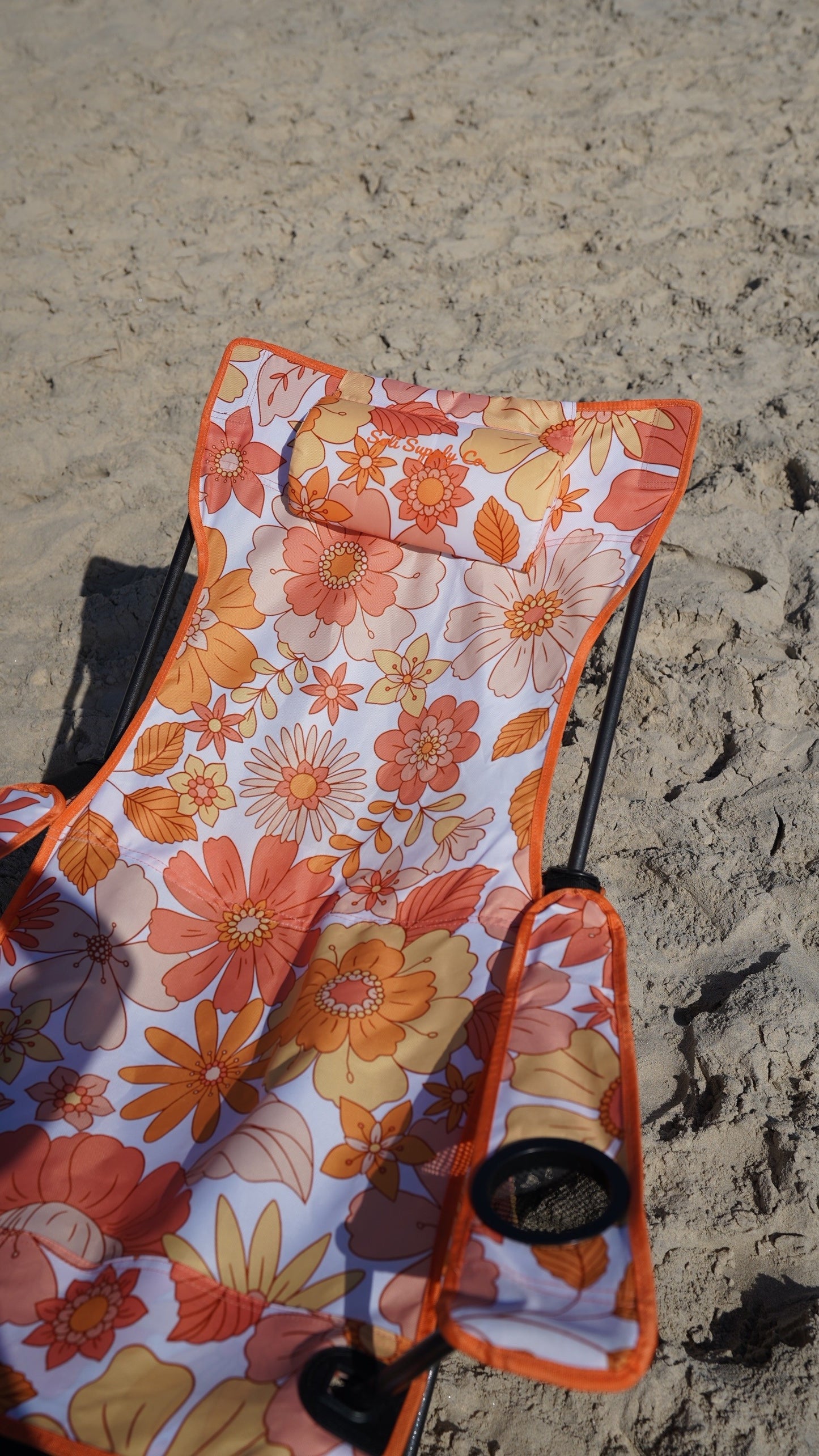Boho Floral Soli Camp Chair