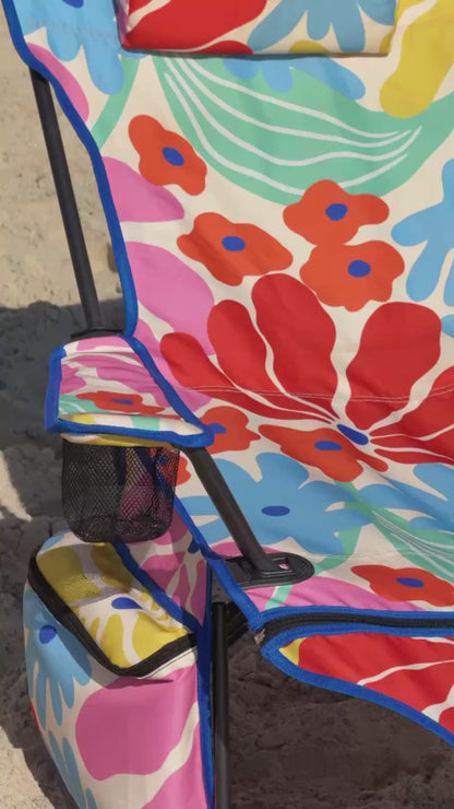 Rainbow Floral Soli Camp Chair