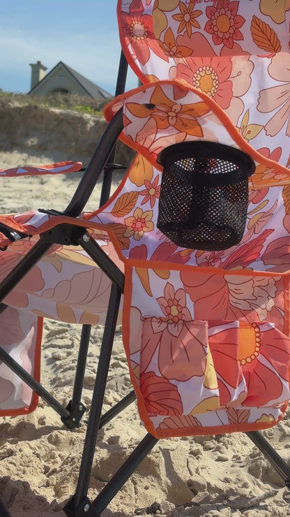 Boho Floral Soli Camp Chair