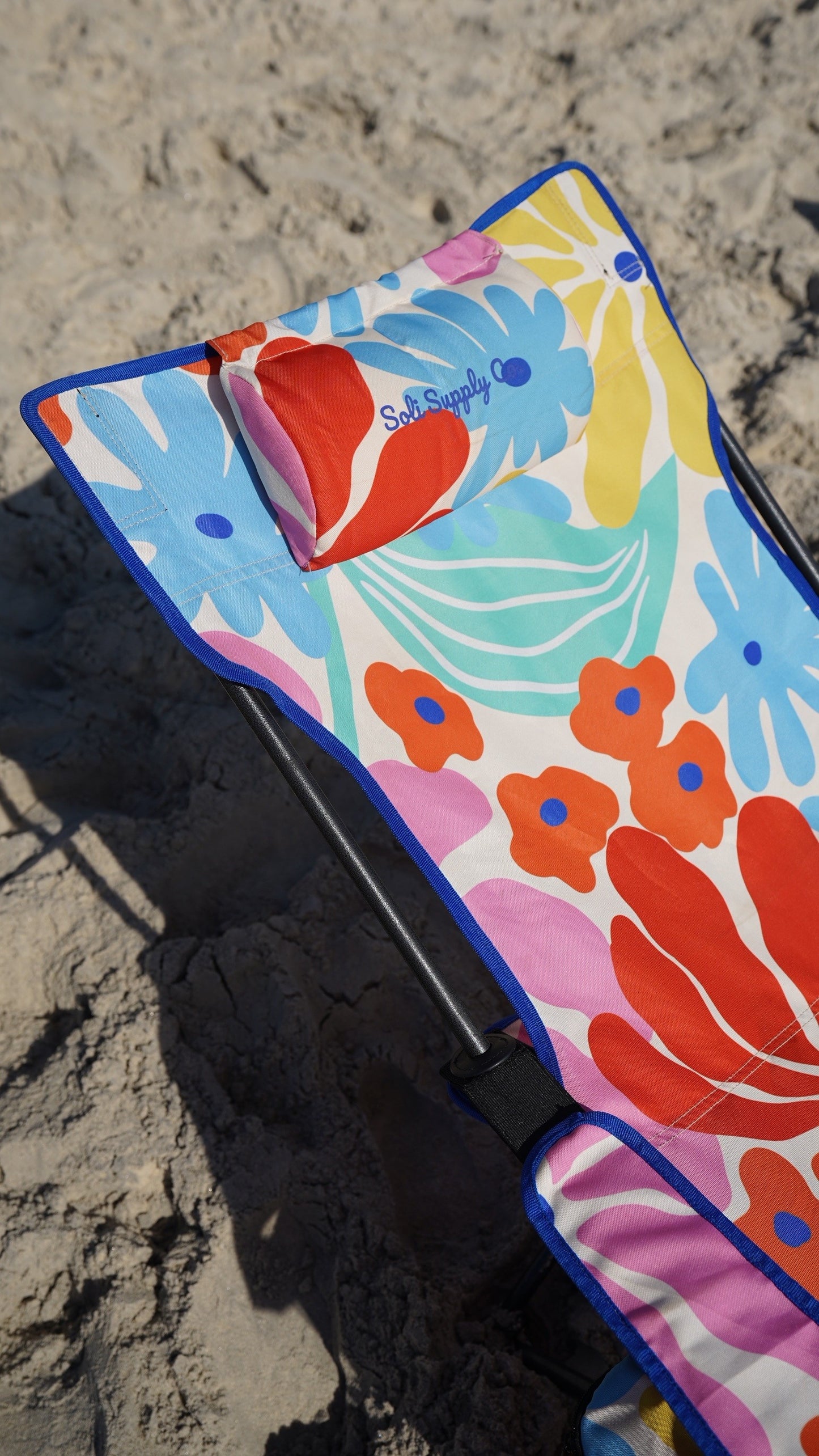 Rainbow Floral Soli Camp Chair