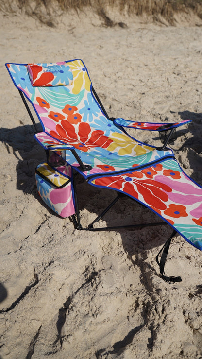 Rainbow Floral Soli Camp Chair