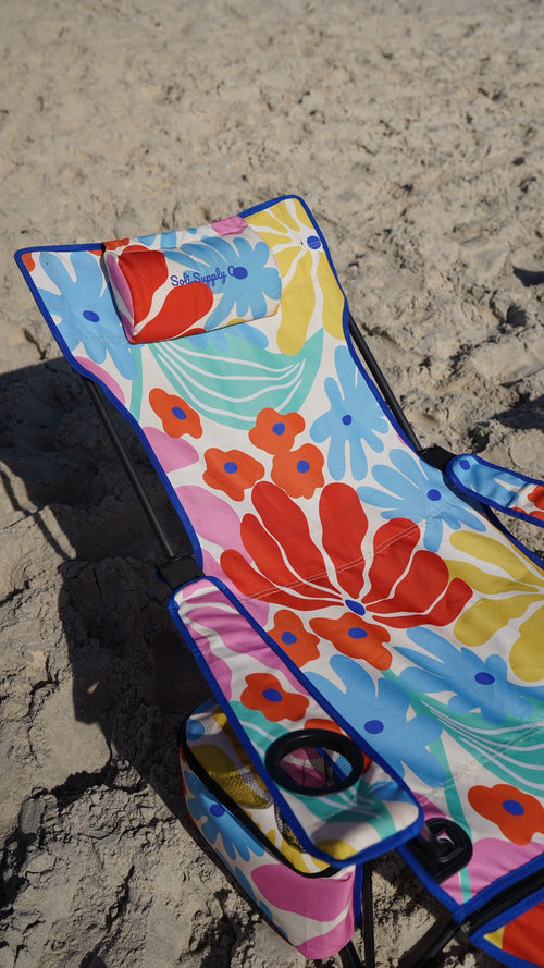 Rainbow Floral Soli Camp Chair